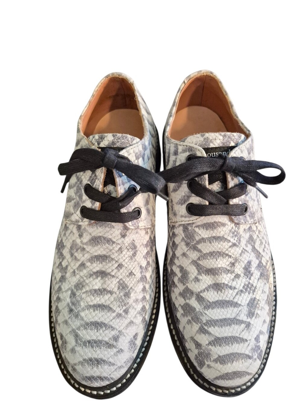 Two Thousand Never Snakeskin Print Unisex  Oxfords - W10, M8.5??